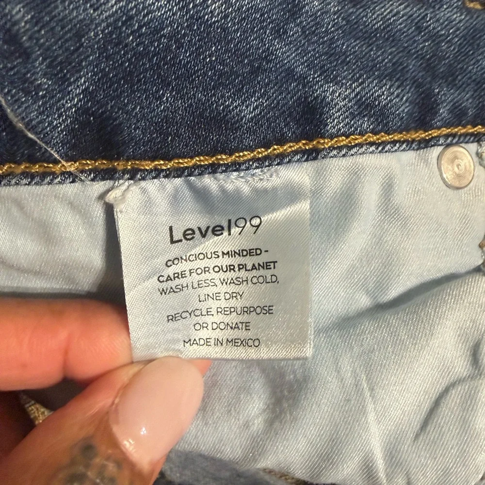 Level 99 Indigo Denim Shorts - Picture 6 of 12